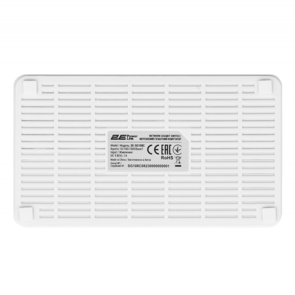 Коммутатор 2E PowerLink SG108C, 8 портов Gigabit, неуправляемый