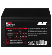 Блок питания 2E Basic Power  (600W), >80%, 120мм, 1xMB 24pin(20+4), 1xCPU 8pin(4+4), 3xMolex, 4xSATA, 2xPCIe 8pin(6+2)