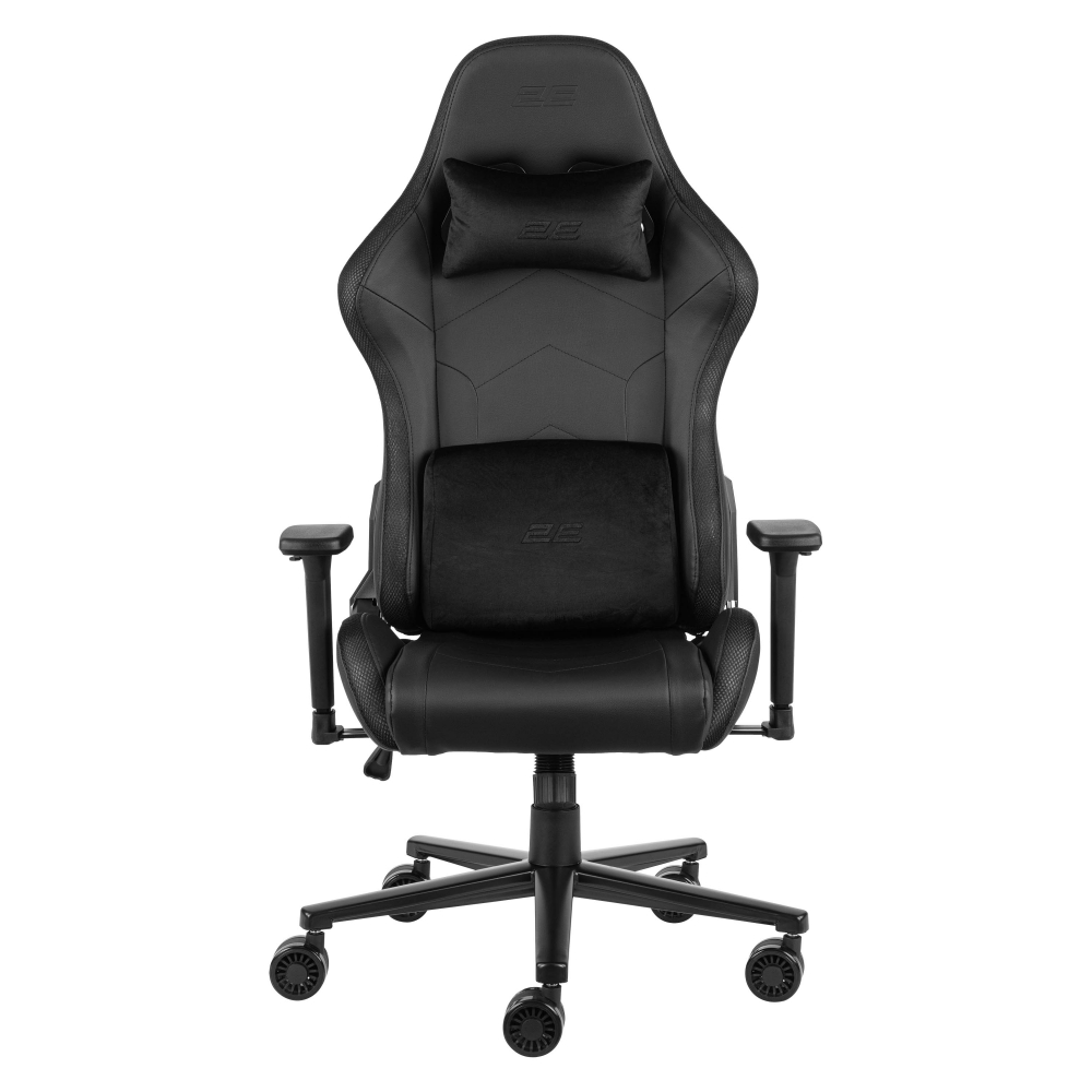 Кресло 2E GAMING OGAMA II RGB, ПУ кожа, 3D-Armrests, чёрный