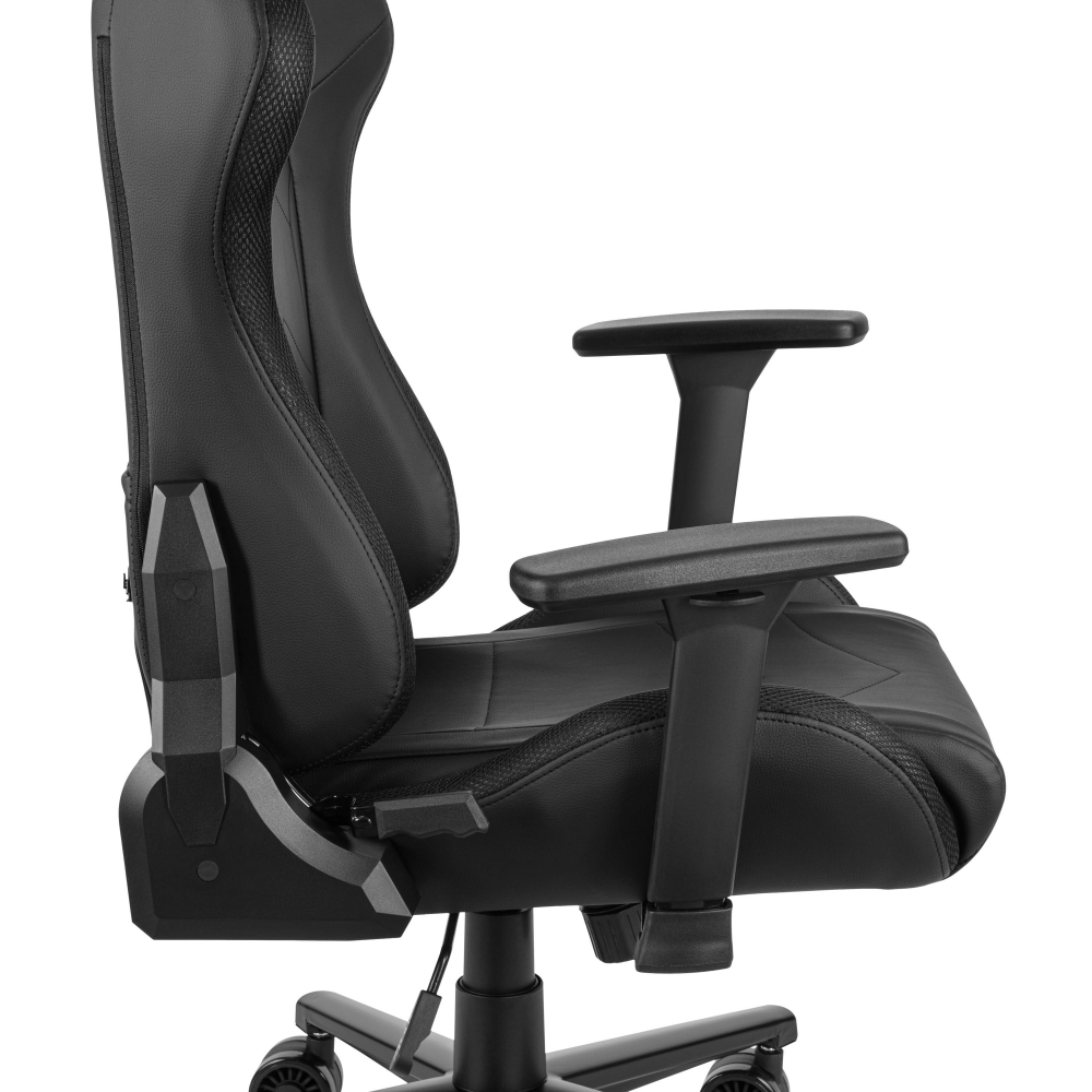 Кресло 2E GAMING OGAMA II RGB, ПУ кожа, 3D-Armrests, чёрный