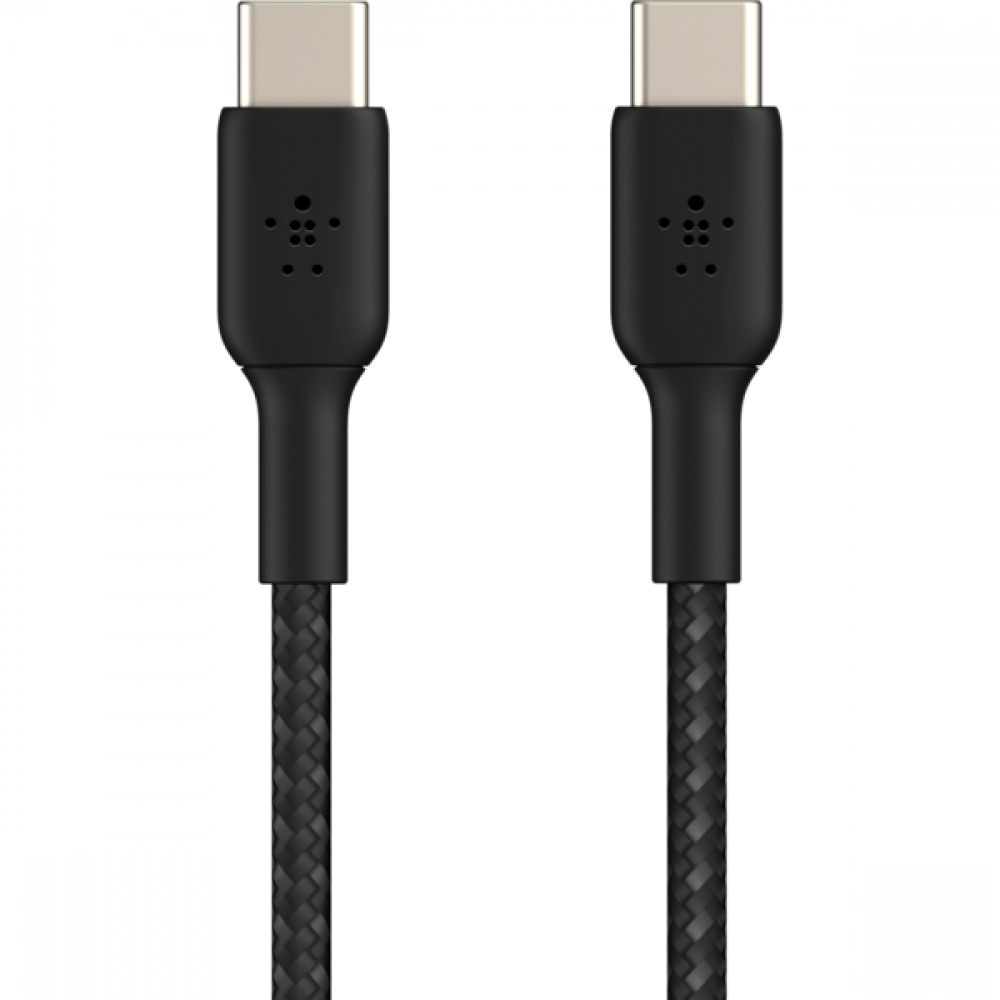 Кабель USB-C — USB-C Belkin 1м, 60Вт, витой, черный
