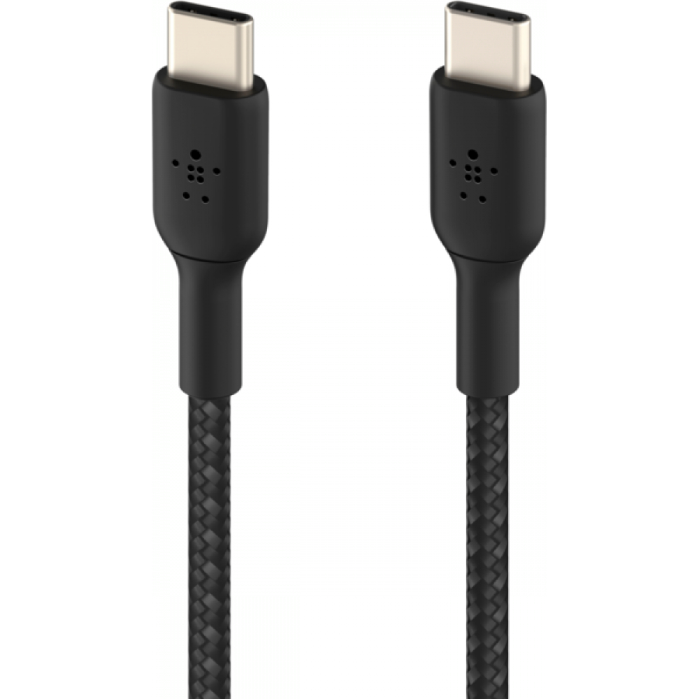 Кабель USB-C — USB-C Belkin 1м, 60Вт, витой, черный