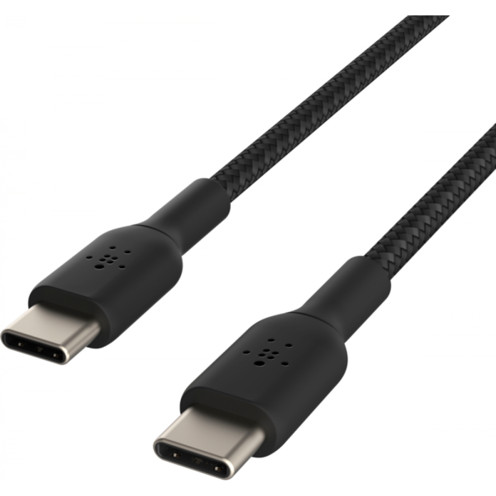 Кабель USB-C — USB-C Belkin 1м, 60Вт, витой, черный