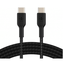 Кабель USB-C > USB-C зарядки/синхронизации Belkin 1м, 60Вт, Type-C, витой, черный
