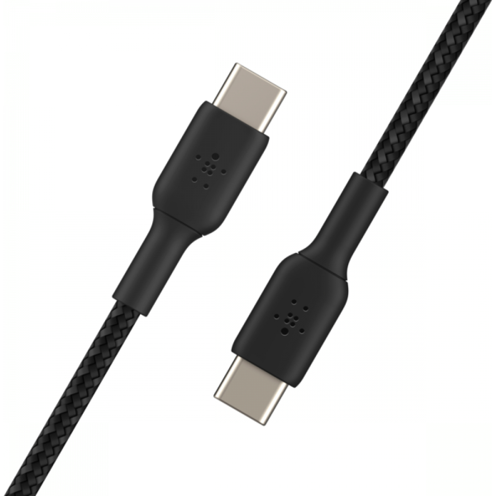 Кабель USB-C — USB-C Belkin 1м, 60Вт, витой, черный