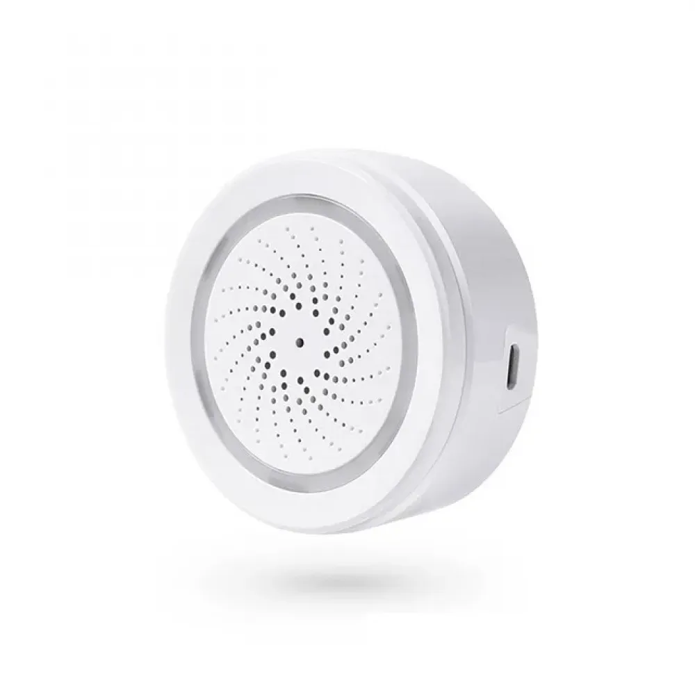 Сирена с сенсором температуры и влажности Tuya Smart Wi-Fi