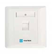 Абонентская розетка Pixietech, встраиваемая, под модули Keystone, 1 порт