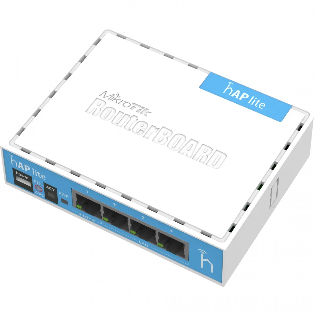 Беспроводной маршрутизатор Mikrotik hAP lite (RouterOS L4)