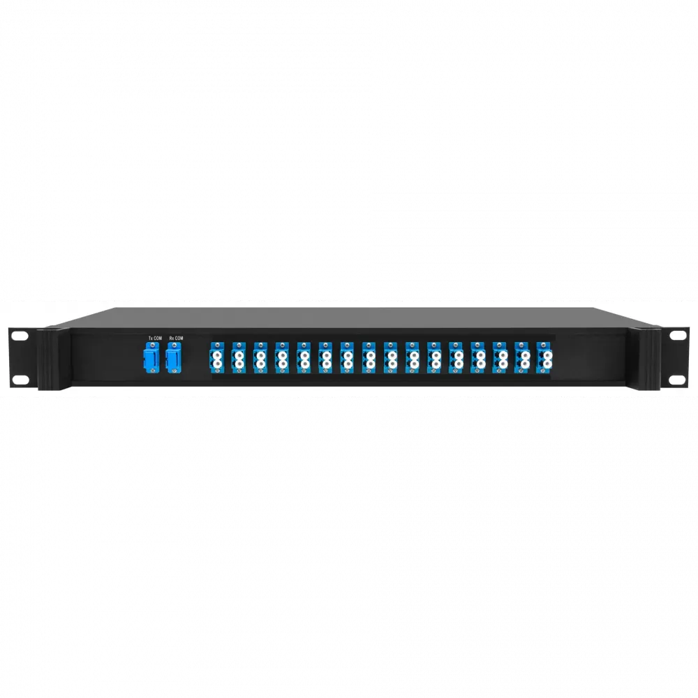 Мультиплексор/демультиплексор CWDM SNR MDM-16-1U, 2 ОВ, 16 каналов, LC