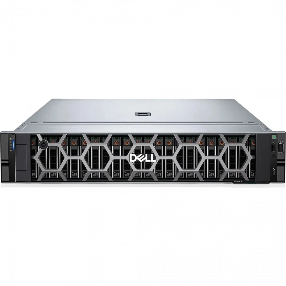 Сервер DELL PowerEdge R7625, 2 x AMD EPYC 9654, 2x1920GB SSD, 1x960GB SSD, PERC H755