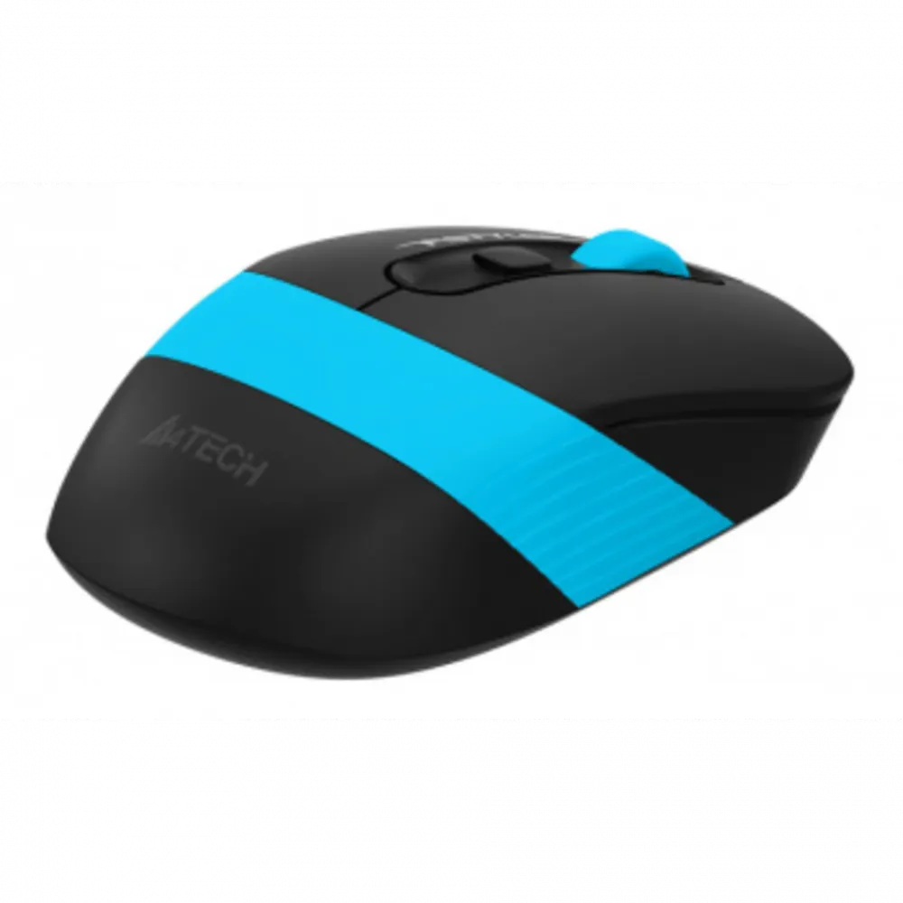 Мышь A4Tech Fstyler FG10S черный/синий оптическая (2000dpi) silent беспроводная USB для ноутбука (4but)