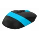 Мышь A4Tech Fstyler FG10S черный/синий оптическая (2000dpi) silent беспроводная USB для ноутбука (4but)
