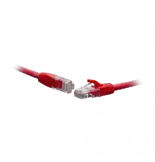 Коммутационный шнур U/UTP 4-х парный cat.5e 2.0м PVC standart красный
