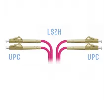 Патчкорд оптический LC/UPC MM OM4 Duplex, 20 метров