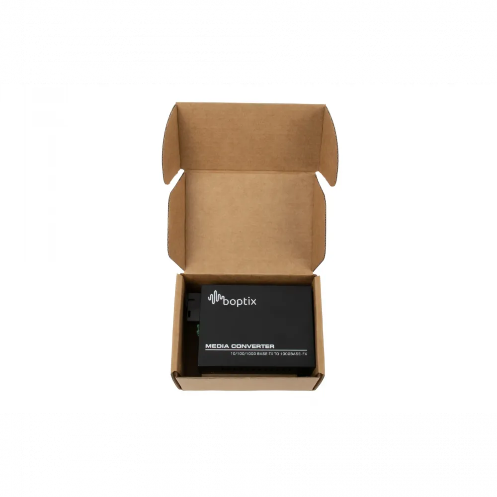 Медиаконвертер 10/100/1000Base-T в 100/1000Base-FX, 1550/1310нм