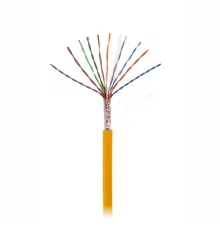 Кабель NETLAN U/UTP 10 пар, Кат.5 (Класс D), 100МГц, одножильный, BC (чистая медь), внутренний, LSZH нг(B)-HF, оранжевый, 305м