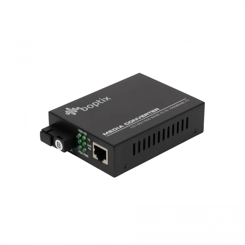 Медиаконвертер 10/100/1000Base-T в 100/1000Base-FX, 1550/1310нм