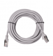 Патч-корд 2E САТ 5e, FTP, 5м, 26AWG, RJ45, 7/0.16, Cu, LSZH, серый