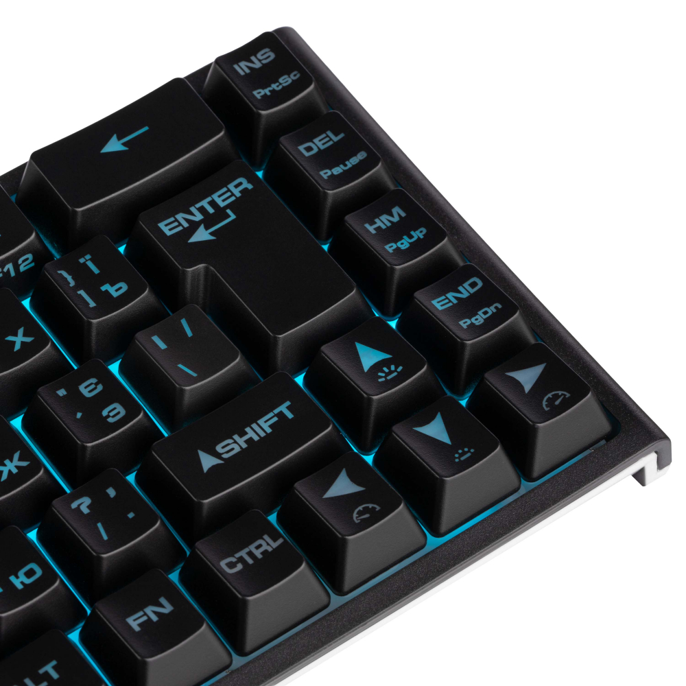 Клавиатура мембранная 2E GAMING KG350 68key, USB-A, EN/UA/RU, RGB, чёрный