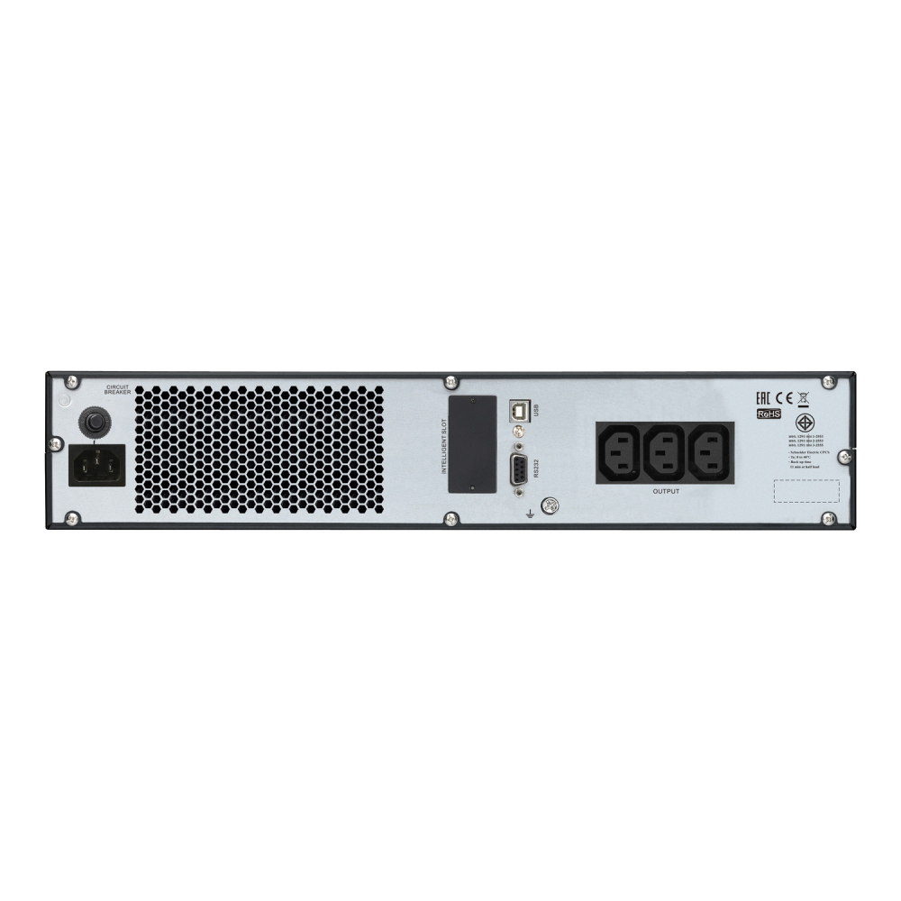 ИБП Schneider Electric Easy UPS SRVS 1000VA/800W, RM 2U, LCD, USB, RS232, 3xC13