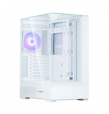 Корпус Zalman P40 Prism без БП, 2xUSB3.0, 1xUSBType-C, 1x120мм ARGB, VGA 420мм, LCS ready, TG 3x Panels, ATX, белый
