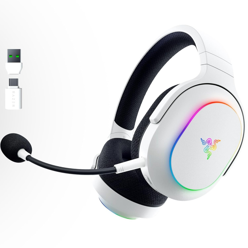 Гарнитура игровая Razer Barracuda X Chroma, BT/WL, RGB, белый