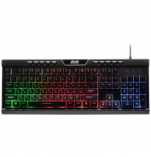 Клавиатура мембранная 2E GAMING KG300 114key, USB-A, EN/RU, LED, чёрный