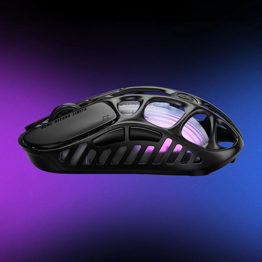 Мышь GravaStar Mercury X, BT/WL/USB-A, RGB, чорний