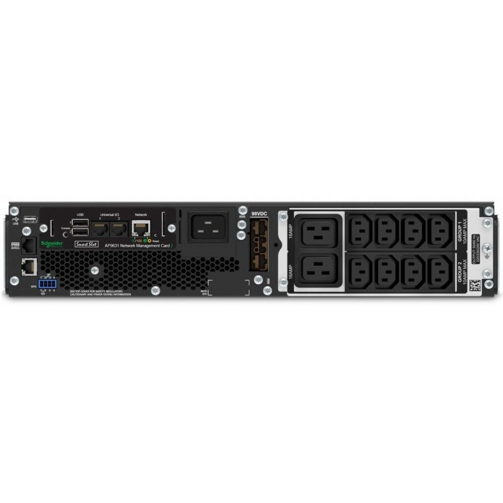 ИБП APC Smart-UPS Online 3000VA/2700W, RM 2U, LCD, USB, RS232, Network Card, 8xC13, 2xC19
