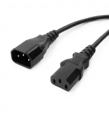 Шнур питания электрический силовой, серии TP-PC, IEC 60320 С13/IEC 60320 С14 прямой, 250B, 10A, 3х1.0 мм², 1.8 м