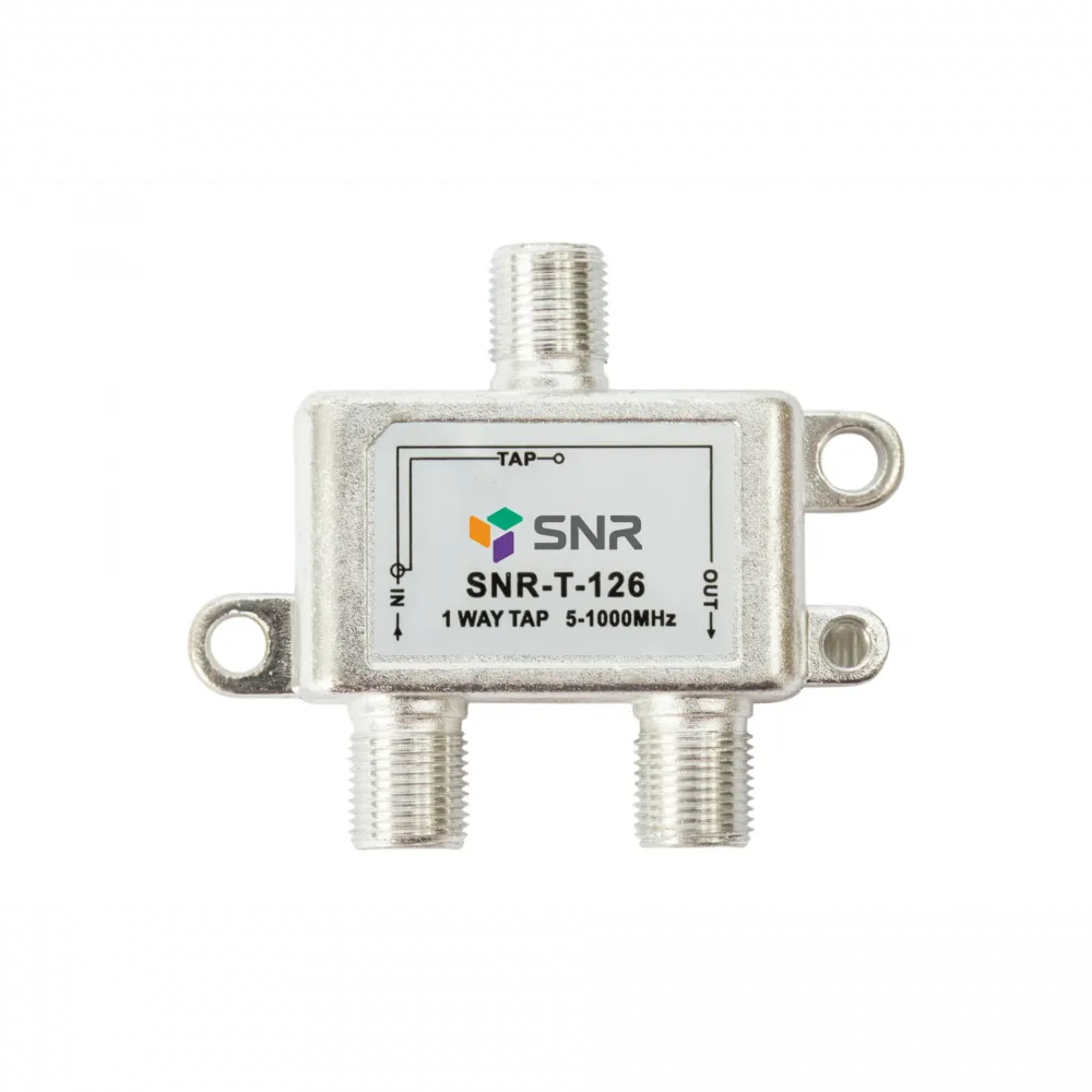 Ответвитель абонентский SNR-T-126 на 1 отвод, вносимое затухание 26 дБ