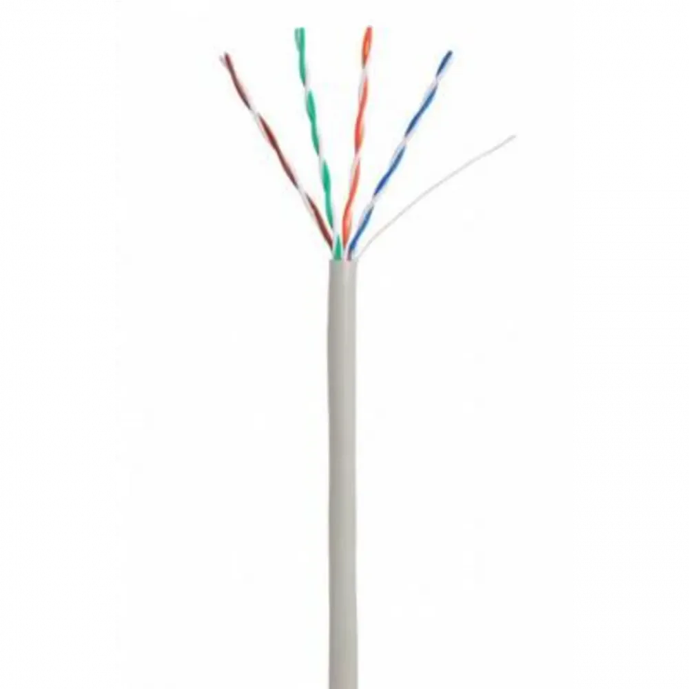 Кабель NETLAN U/UTP 4 пары, Кат.5e, 305м, серый