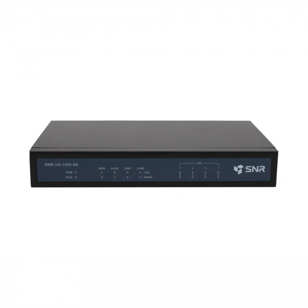 Шлюз VoIP SNR, 4 RJ45, 8 SIP аккаунтов