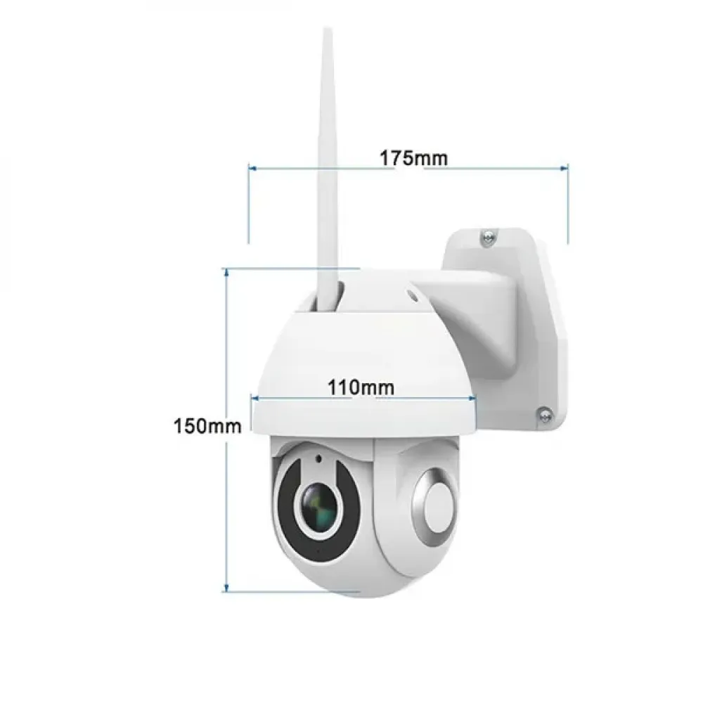 Беспроводная FullHD Wi-Fi PTZ мини-камера Tuya Smart