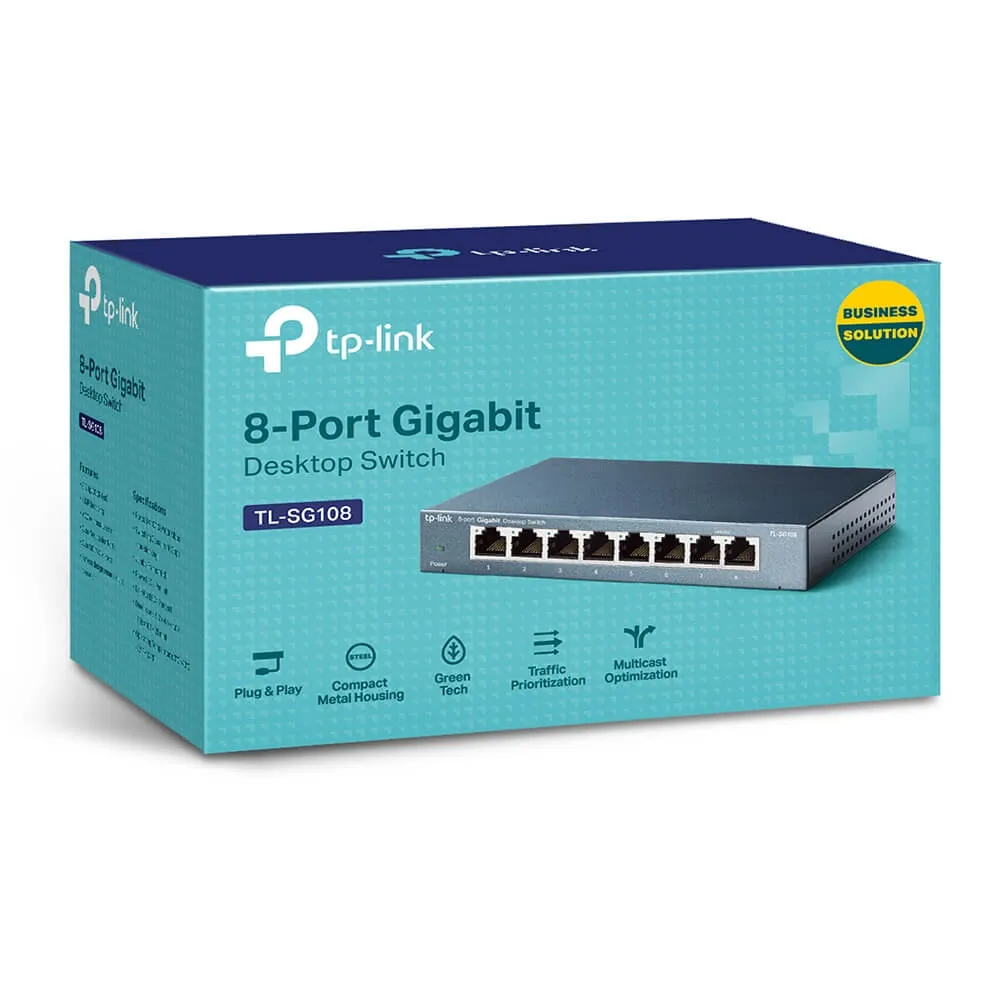 Коммутатор TP-LINK TL-SG108S 8-портовый неуправляемый
