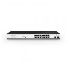 Неуправляемый PoE коммутатор Pixietech PXT-S1501-16TP-2S