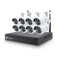 NVR + 8 водонепроницаемых FullHD Wi-Fi камеры Tuya Smart