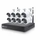 NVR + 8 водонепроницаемых FullHD Wi-Fi камер Tuya Smart