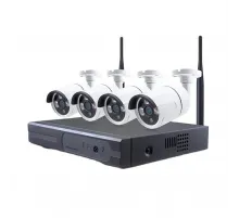 NVR + 4 водонепроницаемые FullHD Wi-Fi камеры Tuya Smart