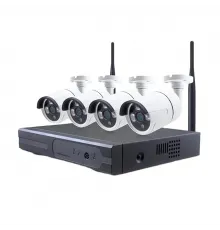 NVR + 4 водонепроницаемые FullHD Wi-Fi камеры Tuya Smart