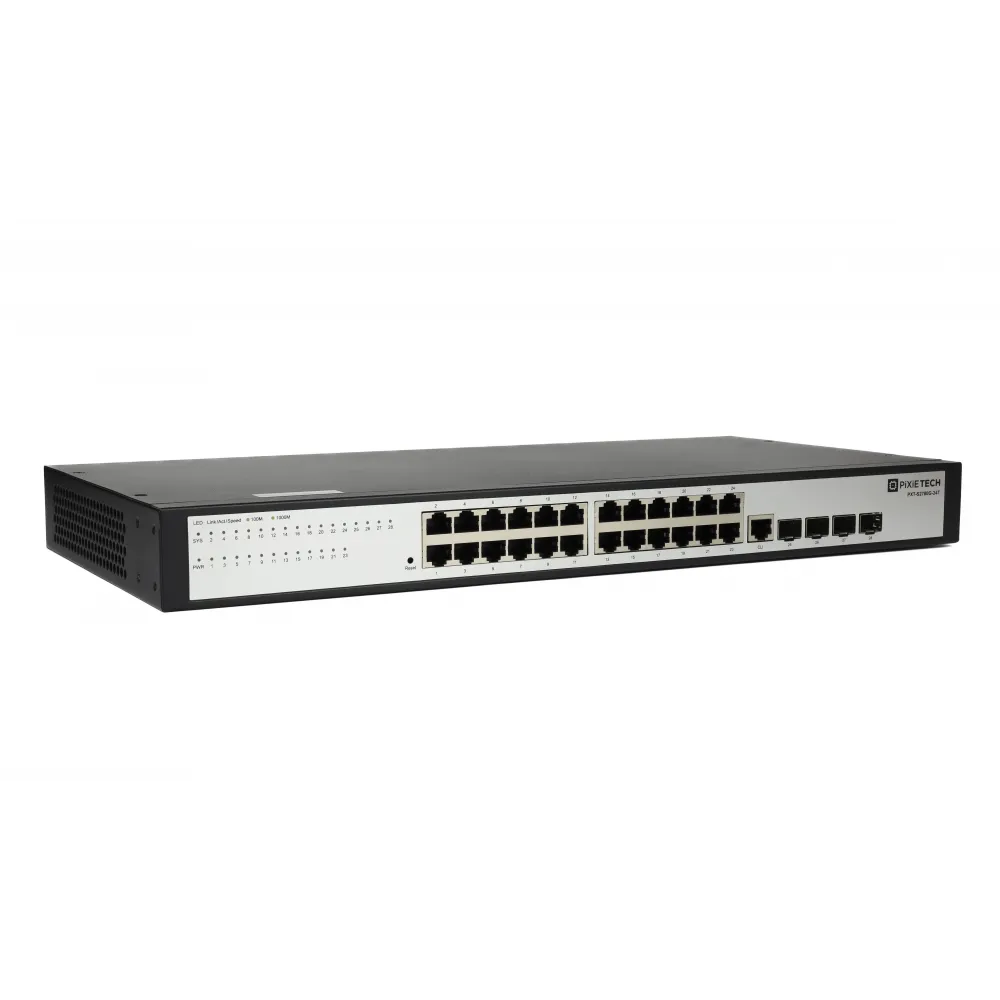 Управляемый коммутатор PXT-S2780G-24T, 24 порта 10/100/1000Base-T, 4 SFP