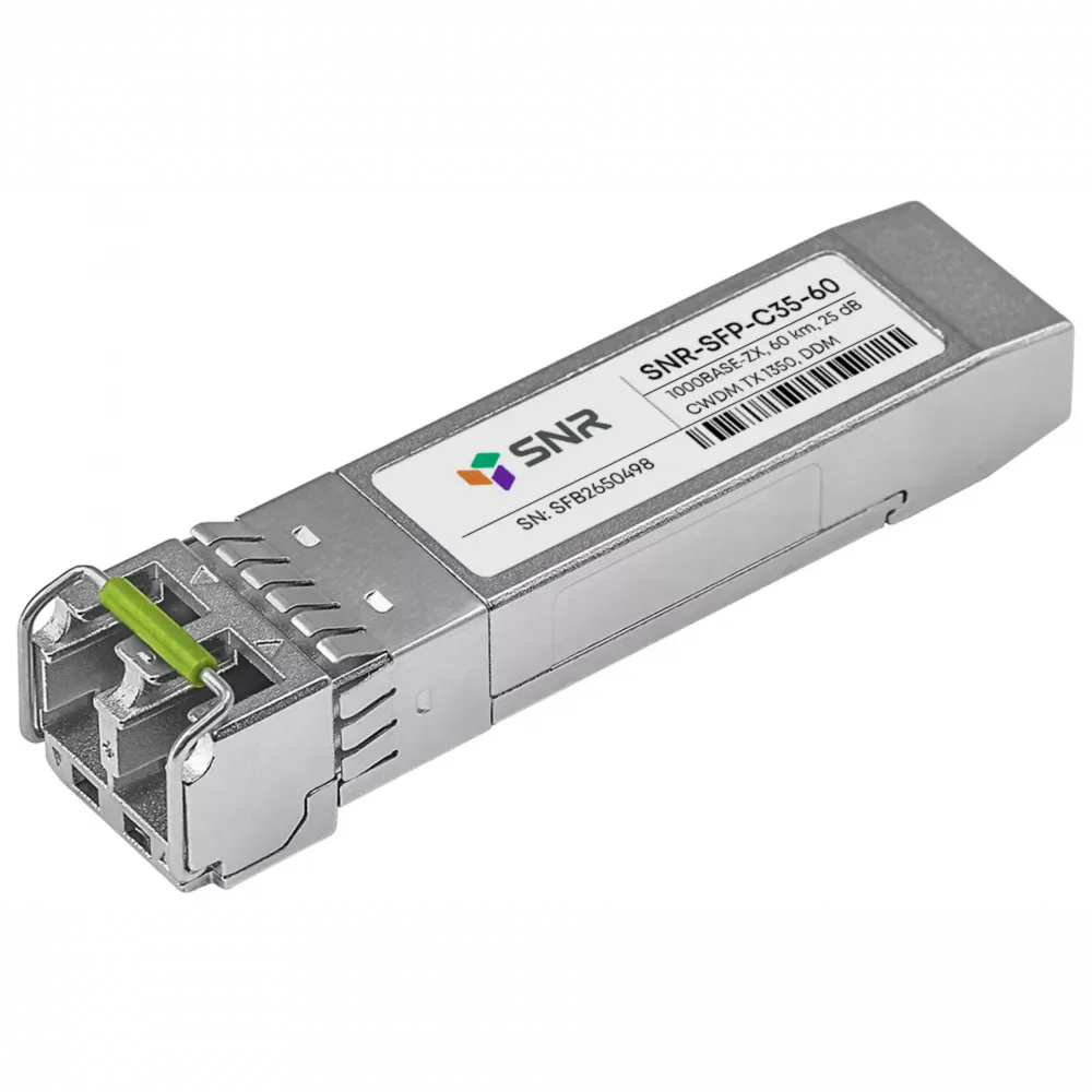 Модуль SFP CWDM оптический, дальность до 60 км (25dB), 1350 нм
