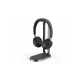 Гарнитура BH76 UC Light Gray USB-A, беспроводная Bluetooth, с зарядкой Qi, HD звук и шумоподавлением ANC