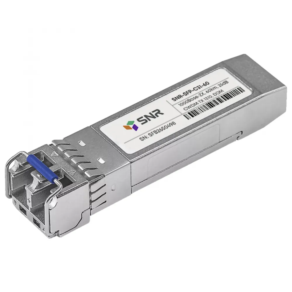 Модуль SFP CWDM оптический, дальность до 60 км (25 дБ), 1310 нм