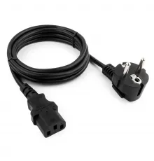 Шнур питания электрический силовой, серии TP-PC, EU-Schuko/IEC 60320 С13 прямой, 250B, 10A, 3х1.0 мм², 3 м