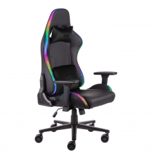Кресло 2E GAMING OGAMA II RGB, ПУ кожа, 3D-Armrests, чёрный