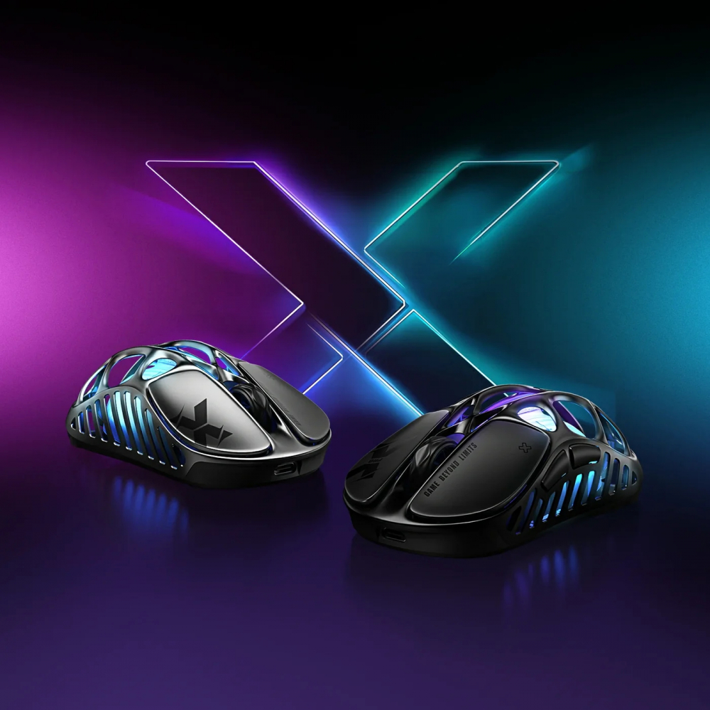 Мышь GravaStar Mercury X, BT/WL/USB-A, RGB, серый
