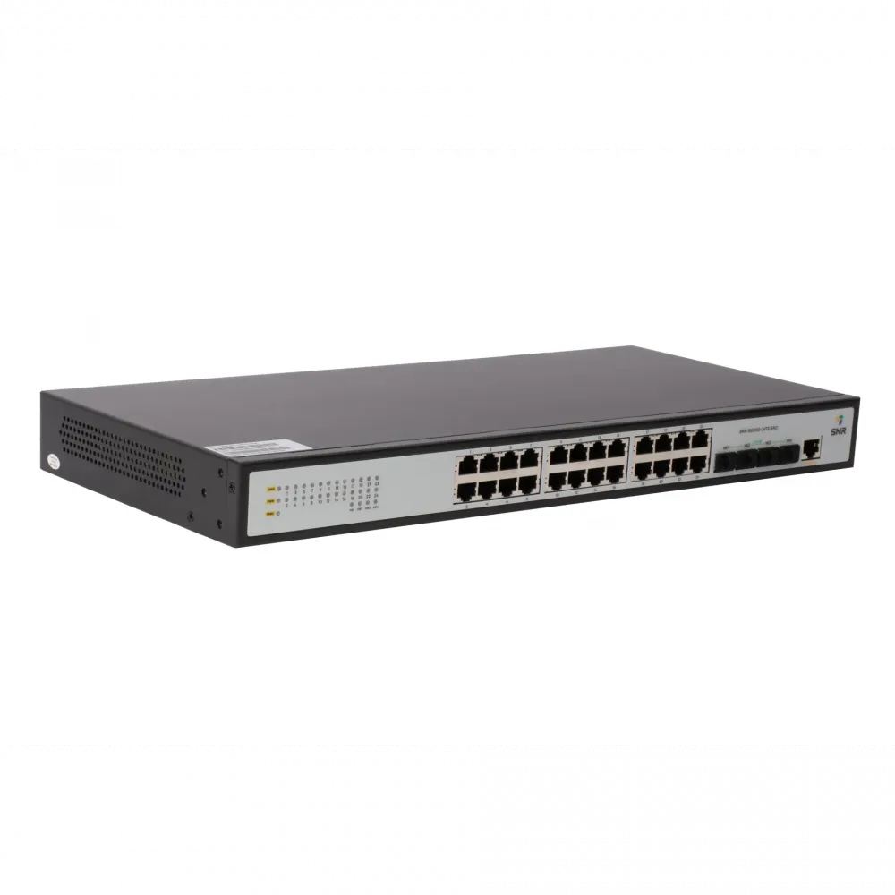 Управляемый коммутатор уровня 2+ SNR-S5210G-24TX-2AC