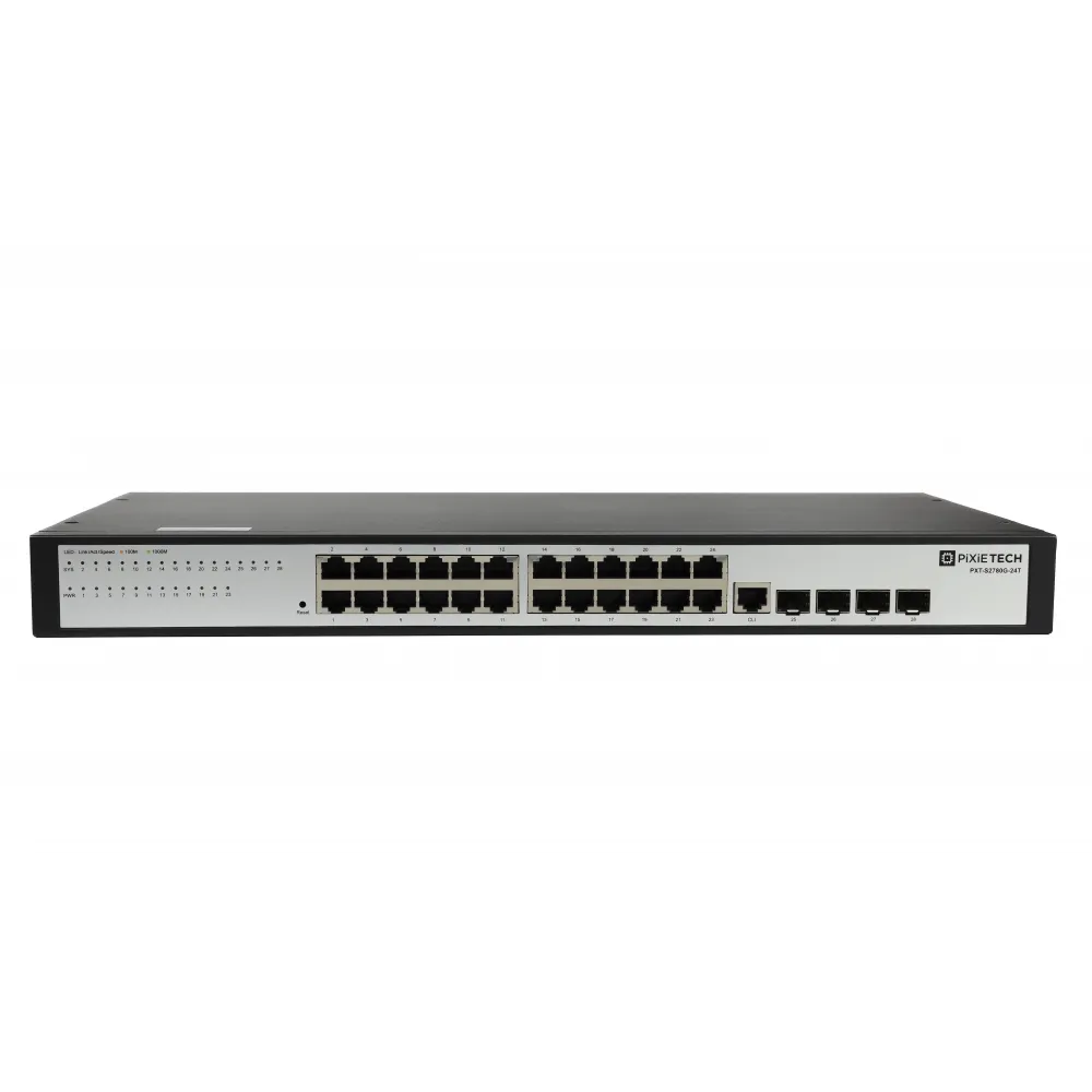 Управляемый коммутатор PXT-S2780G-24T, 24 порта 10/100/1000Base-T, 4 SFP