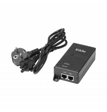 PoE инжектор 60W E.L. VI(100-240 AC source, EU AC cable)